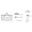 patchwork, cutters, crown, tiara, prince, princess, king, queen