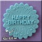 Alphabet Moulds - Cupcake Topper Happy Birthday with fireworks