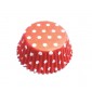 PME Red Polka Dots Standard Baking Cases Pk/60 - licht verkleurd