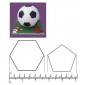 KitBox Football cutters for 15cm spherical cake