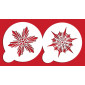 Designer Stencils Large Crystal Snowflakes #3