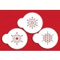 Designer Stencils Mini Jewelled Snowflakes Cupcake Stencil