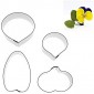 KitBox Pansy and Leaf - Small - Set/4