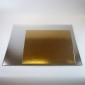 Taartkarton goud/zilver vierkant 26cm - 3st