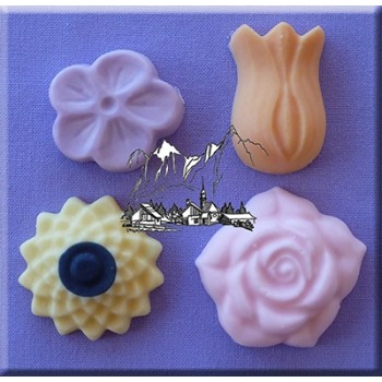chocolade, zeep, flowers, bloemen, siliconen, mould, mold, mal, chocolate, soap, silicon