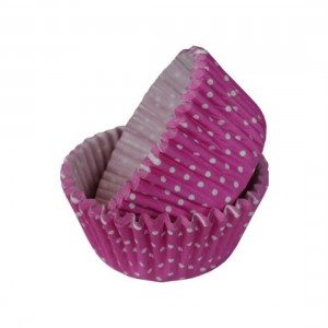 SK Dotty Cupcake Cases Hot Pink Pack of 36