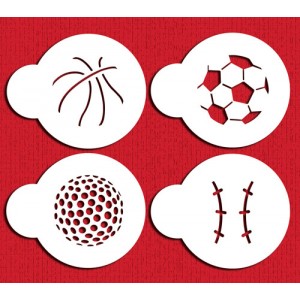 Designer Stencils Small Sports Ball Candy