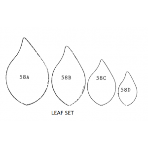 Framar Cutters Simple Leaf Set/4 - medium