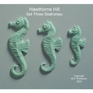 Hawthorne Hill Seahorses Set of three