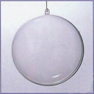 transparant, plastic, deelbare, bal, 60mm, hobby, kerstbal