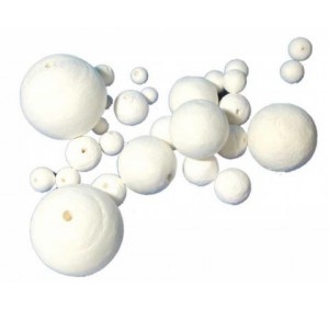 watten, cotton, ball, bal, sphere, porselein, clayflower, 5cm, 50mm