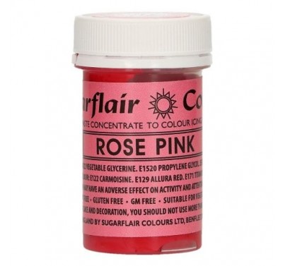 Sugarflair Spectral Paste Colour Rose Pink