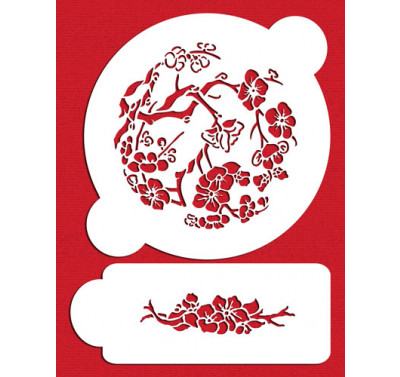 Designer Stencils Japanese Dogwood Set