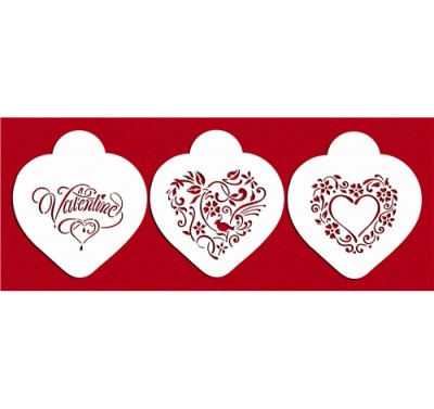 Designer Stencils Be My Valentine Heart Set