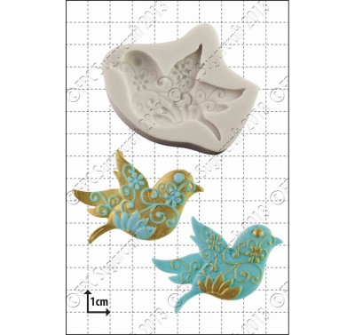 FPC Floral Bird Silicone Mould