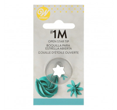 Wilton Decorating Tip #1M Open Star Carded