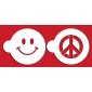 Designer Stencils Peace & Happiness Cookie Set