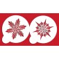 Designer Stencils Large Crystal Snowflakes #3