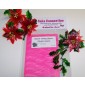 Gelatin Veining Sheets Poinsettia/Holly Set