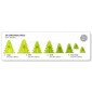JEM 3D Christmas Trees - Set of 8