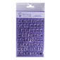Purple Cupcakes - Designer Stamps - Alphabet & Numbers Fine Tip