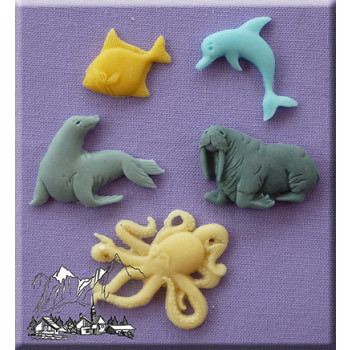 zee, zeedieren, sea, mould, mal, mold, dolphin, squid, dolfijn, inktvis, octopus, zeehond, vis