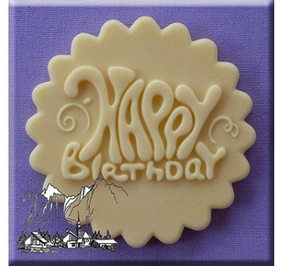 Alphabet Moulds - Decorative Cupcake Topper Happy Birthday