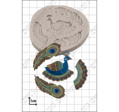 FPC Filigree Peacock Silicone Mould