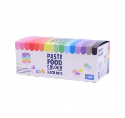 PME Paste Colour - 8 Colour Set