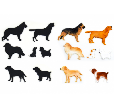 Patchwork Cutters Dog Silhouette Set 1