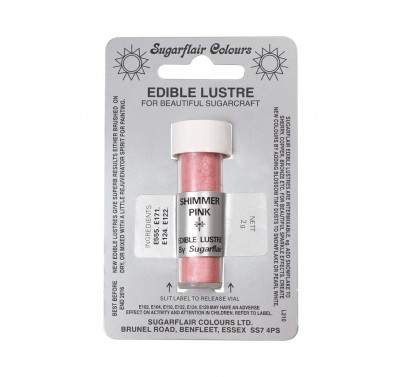 Sugarflair Edible Lustre Colour - Shimmer Pink