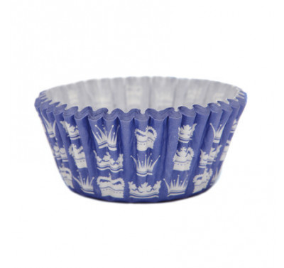 SK Blue Crown Cupcake Cases