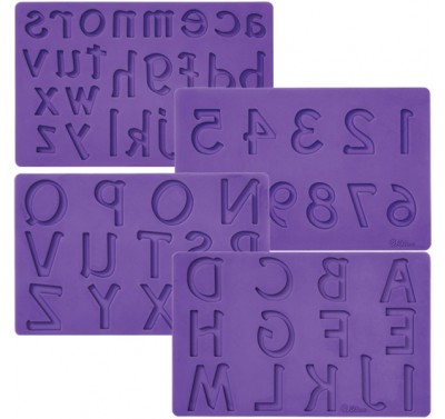 Wilton Letters /Numbers Fondant & Gumpaste Mold Set/4