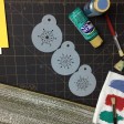 stencil, snowflake, kristal, C792, designer