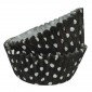 SK Dotty Cupcake Cases Black Pack of 36