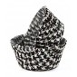 Lindy Smith Baking Cups Hounds Tooth Black - Ruit Dessin