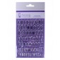 Purple Cupcakes - Alphabet & Numbers RETRO