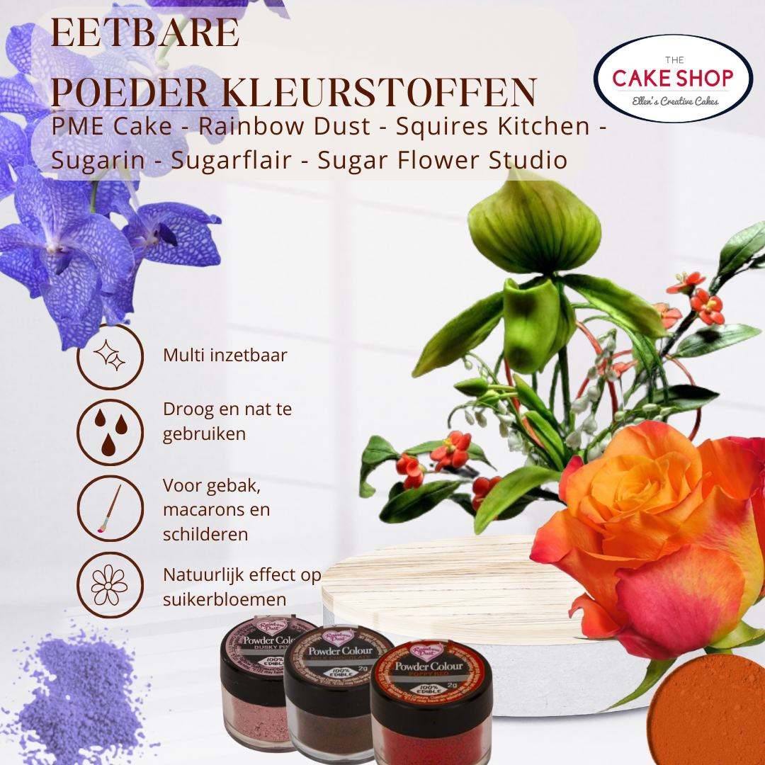 Eetbare poederkleurstoffen: Kleur je gebak en desserts als een Pro