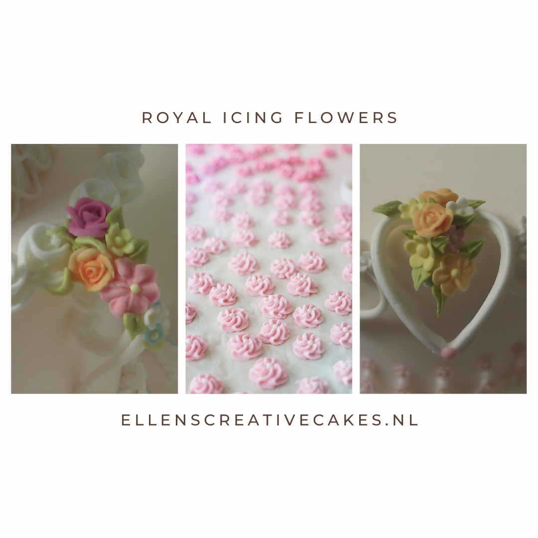 Royal Icing flowers - drop flowers